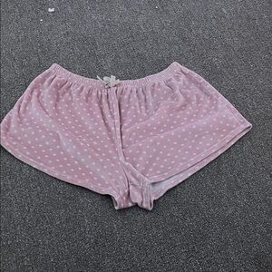 Pink Polka Dot Women's Sleep Shorts